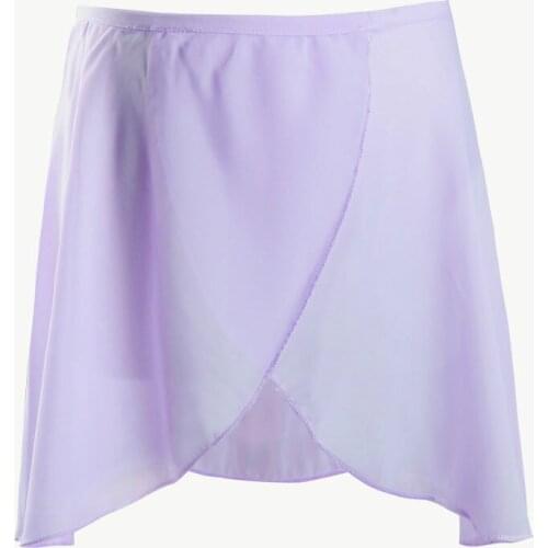 95-155cm Classic Girls' Ballet Dance Chiffon Wrap Skirt Basic Wear Elastic Waistband Ballet Skirt Ballet Clothes for Kids
