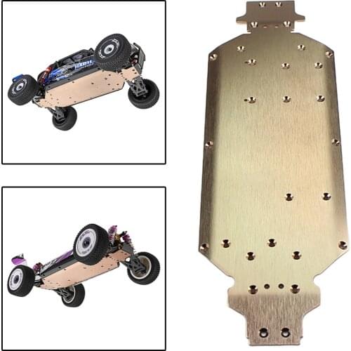 Aluminum Metal RC 124019-1823 Chassis Plate Upgrade Accessory Fit for WLtoys 124018 124019 1:12 RC Car