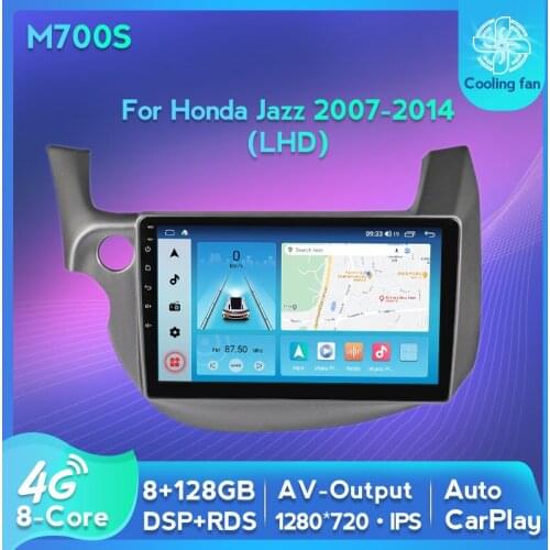 Android 10.0 Car Radio For HONDA FIT JAZZ 2007-2013 Multimedia Video Player GPS Navigation Output IPS Auto Carplay 4G lte Stereo