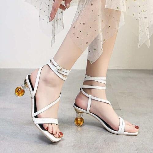Summer Ladies High Heels Crystal Sandals Wedding Bridal High Heels Glitter Prom Elegant Striptease Diamond Shoes Sexy Sandals