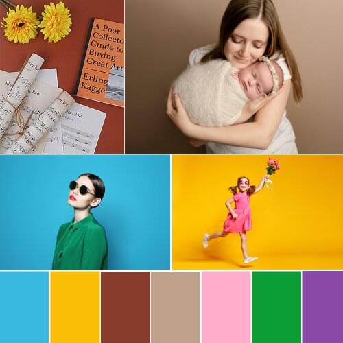 Photography Solid Color Backdrop Adult Children Newborn Birthday Art Portrait Background Photo Studio Pets Flower Food Photocall