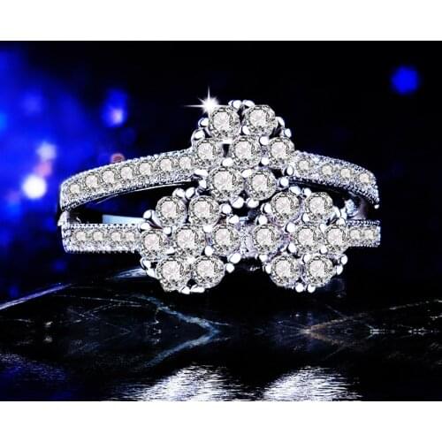 YaYI Fine Jewelry Fashion Princess Cut Claw Set White Cubic Zirconia Silver Color Engagement Wedding Party Lovers Gift Rings