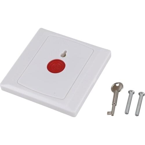 Square Family Office Emergency Panic Button White