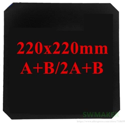 220x220mm Magnetic Adhesive Print Bed Tape Print Sticker Flex Plate for Wanhao Duplicator 6/D6/plus/Plus+/Mark2/I3 3D printer
