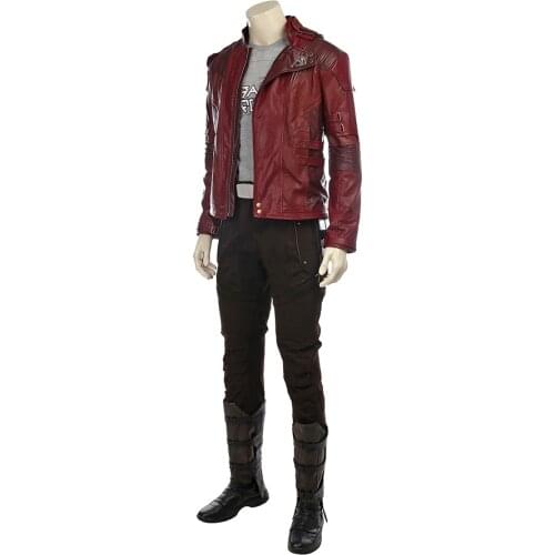 Manluyunxiao GOG 2 Cosplay Costume Star Lord Full Suit Peter Quill Jacket Cosplay Halloween Custom Made