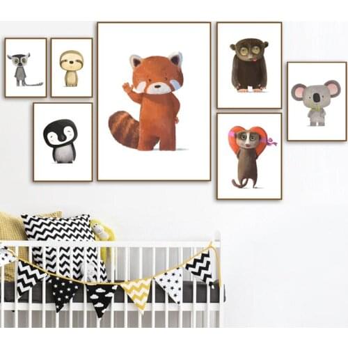 Cartoon Bear Fox Penguin mouse 5d Diamond Embroidery full drill diy diamond painting cross stitch kids room decor Wall picture