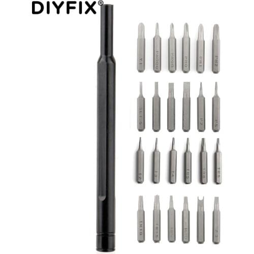 DIYFIX Precision Screwdriver Set with 24Pcs Magnetic Screwdriver Bits for iPhone Samsung xiaomi Phone Tablet Watch Repair Tools