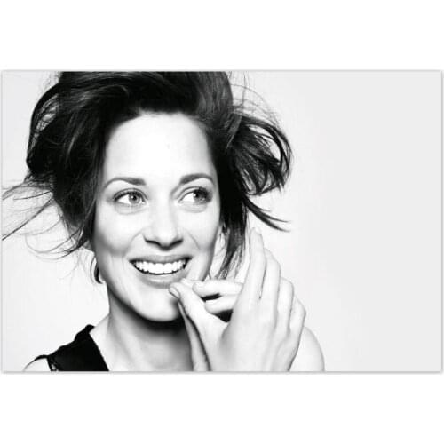 Custom Canvas Decor Marion Cotillard Actor Colorful Wall Fabric Posters And Prints Home Decor Painting 20x30cm,27x40cm,30x45cm