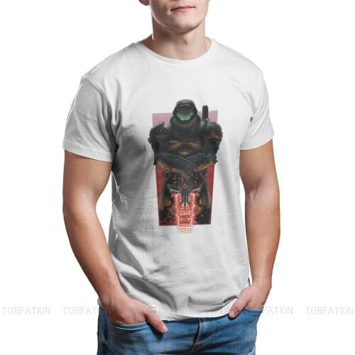 Doom Eternal Slayer Hell Doomguy Seraphim Game Newest TShirt for Men Until it is Done T Shirt Hip Hop Birthday Gifts Streetwear