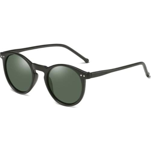 NONOR Fashion Vintage Brand Designer UV400 Polarized Vendor Women Round Sunglasses