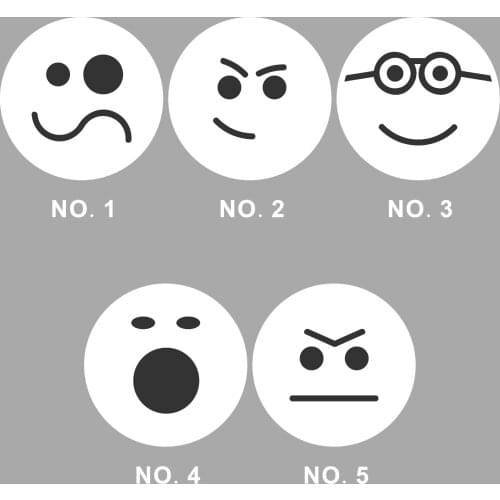 Wholesale 220PCS 4CM DIY Funny Lovely Self Adhesive Sticker Expression Simple Cartoon Pattern Wrapping/Packing Circular