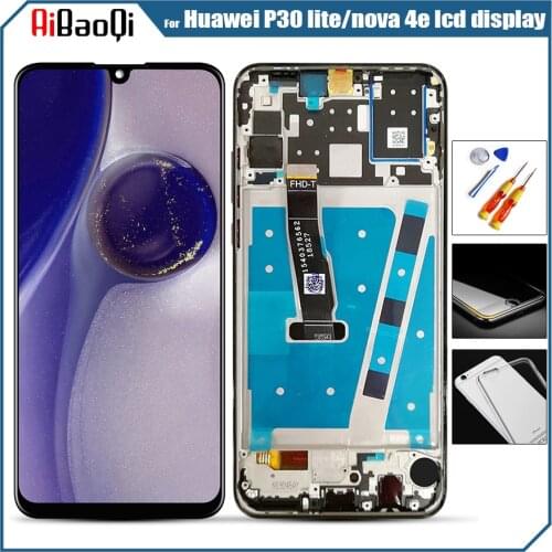 Original 6.15 inch For huawei p30 lite/nova 4e LCD Display MAR-LX1M MAR-LX2 Touch Screen Digitizer Assembly parts+tools