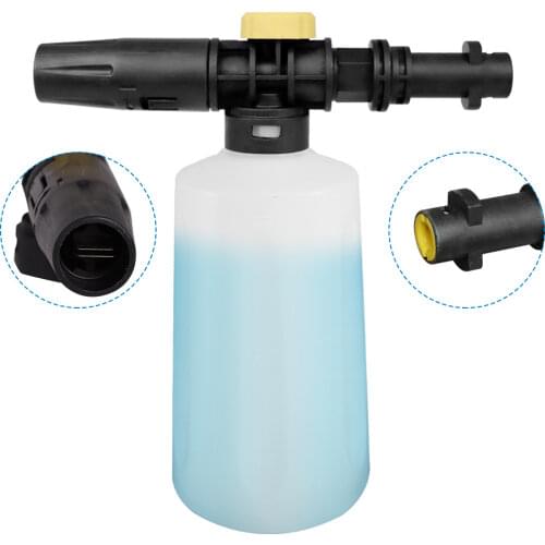 750ML Snow Foam Lance For Karcher K Series/ Bosch /Lavor Car Pressure Washers Soap Foam Generator With Adjustable Sprayer Nozzle