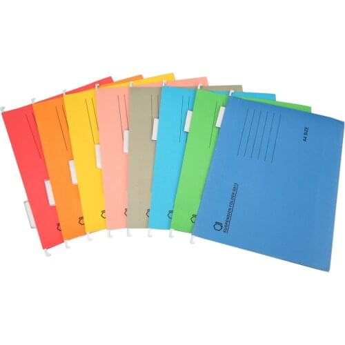 8-Piece Durable Safe Nontoxic Practical A4 Sized Suspension Folder Hanging File Holder Desktop Office Supplies Documents Holder