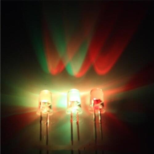 3mm RGB 7 color full color quick and slow flash LED Light Beads long leg