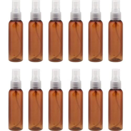 Empty Makeup Perfume Liquid Spray Bottle Kit 60ml, 12PCS Plastic Pump Sprayer Atomizer Bottles, Refillable and Portable