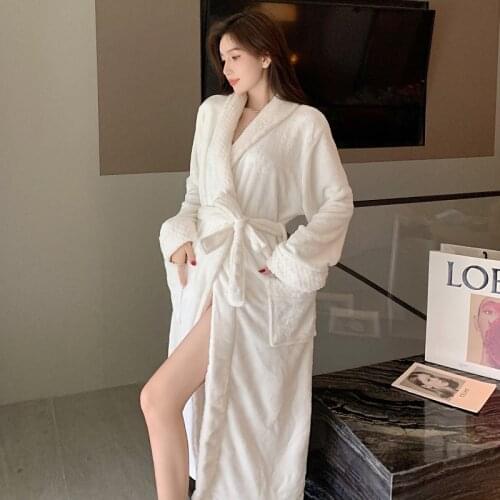 Женские плюшевые халаты QIANTANG China At AliExpress