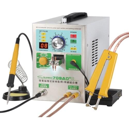 SUNKKO 709AD+ with 71B welding pen Spot welder 2.2KW High power battery digital display mobile soldering Spot welder 220V / 110V