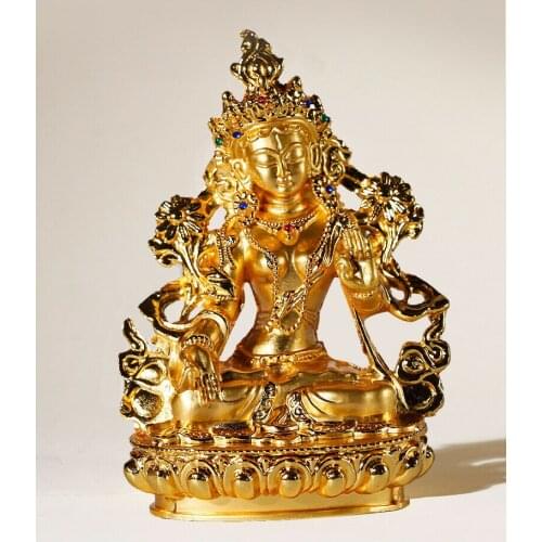 Tibet Buddhism Bodhisattva Tara Meditation Buddha Of Wealth Luck Divinity Statue