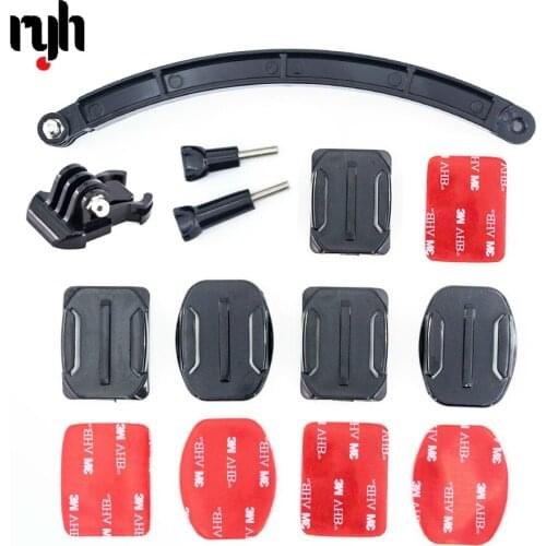 Helmet Extension Arm Monopod Mount for GoPro Session GoPro Hero 9 8 7 6 5 4 3 Xiaomi Yi 4K Sjcam Sj4000 Sport Camera Accessories