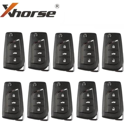 XHORSE XKTO00EN English Version X008 for Toyota Type Wire Universal Remote Key 3 Buttons X008 10pcs/lot