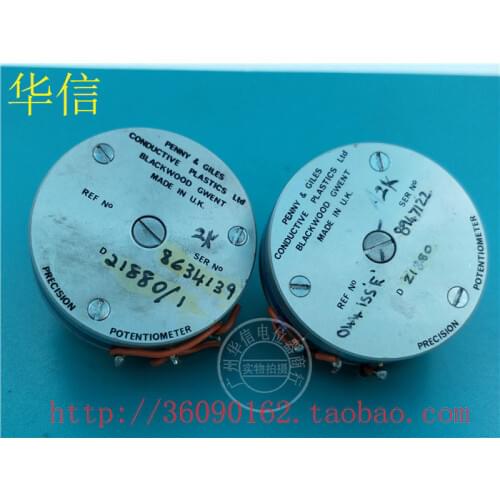 [VK] Used UK UK CONOUCTIVE D21880 conductive plastic potentiometer 2K 360 degree Promise rotation switch