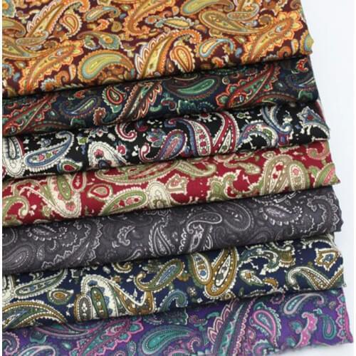 100x145cm Graceful Traditional Lucky Ruyi Patterns Cotton Poplin Fabric Floral Fabric for DIY Sewing Quilting Bedding Clothing