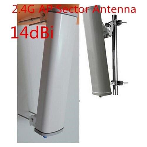 2.4G outdoor remote AP patch direction sector antenna high gain14dBi 120 degree wifi signal panel antenna vertical polarization
