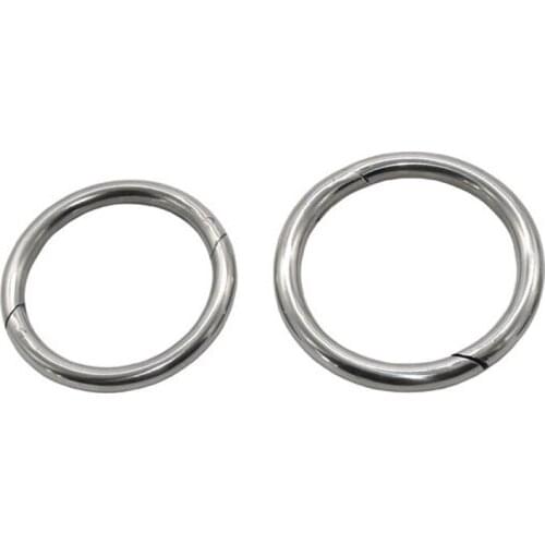 2pcs Products Cattle traction ring Large Circle Stainless steel nose pliers Horse Ass Traction Tool Farm Equipment