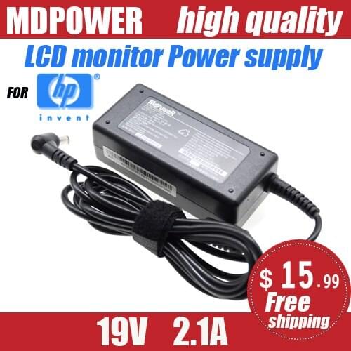 19V 2.1A FOR HP LCD monitor AC adapter Power supply Pavilion 22f 22fw 22fi 23fi 27EA 27ES 27ER