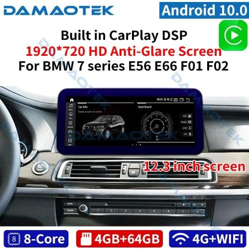 DamaoTek Android 10.0 12.3" for BMW 7 Series F01 F02 2009-2015 Car stereo with screen Android navigation system autoradio