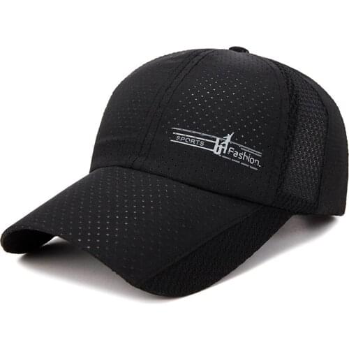 Quick Drying Baseball Cap Plain Breathable Dad Hat Mesh Sun Hat for Baseball Golf Fishing Outdoor Hats for Men and Women