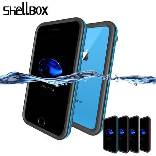 SHELLBOX Universal Waterproof Case For iPhone 7 8 Plus X XS Max XR Swimming Cover Case For Phone Coque Water proof Phone Case