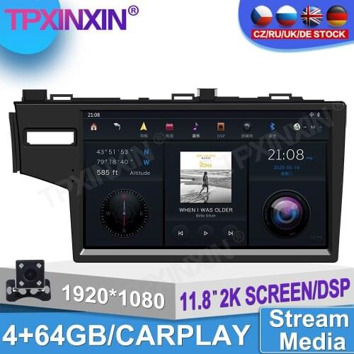 For Honda Fit 2014 2015 2016 -2020 Car Android 360 HD Auto Surround View Camera Car Multimedia Player Stereo Radio GPS Navigtion