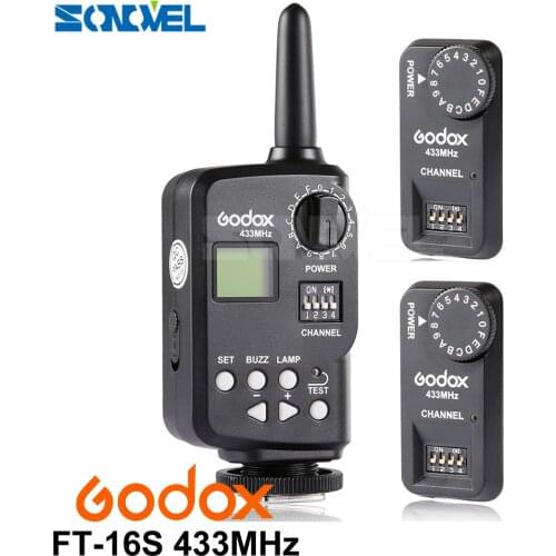 Godox Ft-16s Flash Trigger Remote Wireless Power Control 1x Transmitte+2x Receiver for Godox V850 V860 V850II V860II Flash
