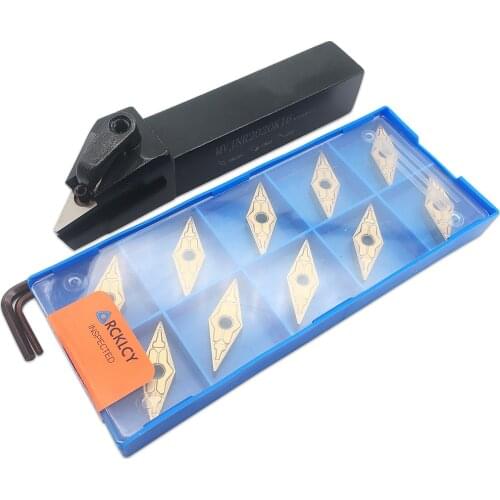 External Turning Tool MVJNR1616K16 MVJNR2020K16 MVJNR2525M16 M-type Holder + VNMG160404 VNMG160408 Carbide Insert Latter Tools