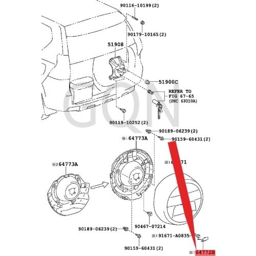 Spare tire cover liner 2009-Toy ota LAN DCR UIS ERP RA DO spare tire cover trim cover spare tire cover screw cover
