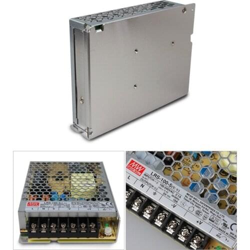 LRS-100-5;5V/100W meanwell switch mode led power supply;AC100-240V input;5V/100W output