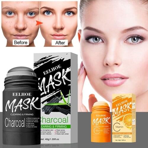 Cleansing Mask Green Tea Oil Control green mask stick bamboo charcoal mask Acne Clearing Solid Mask Blackhead Remover Face mask