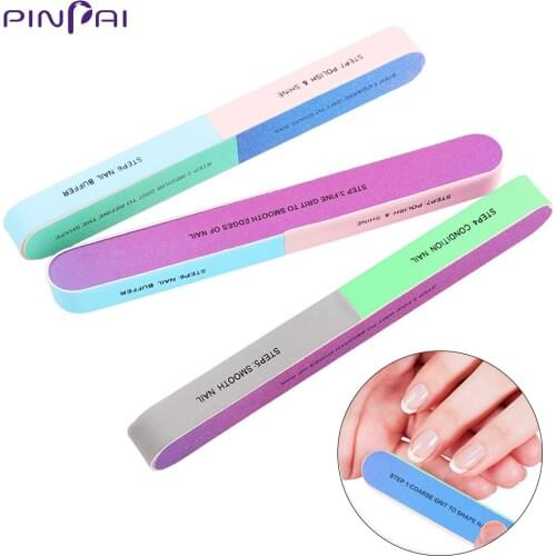 Pinpai Seven-sided Polishing Nail Files Tool Creative Printing Nail File Sanding Professional Nail File Buffer Manicure Tools
