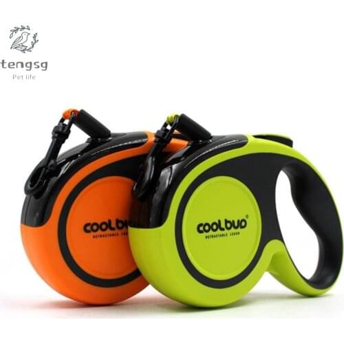 Durable Automatic Retractable Dog Leash 16 Feet Nylon Dog Cat Lead Extension Puppy Walking Rope Reflective Roulette For Dogs