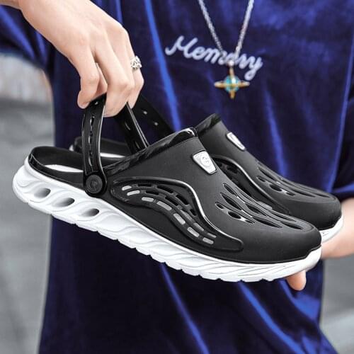Summer Shoes Outdoor Sandals And Slippers Thick-Soled Anti-slip Hole Shoes Massage Slippers Couple Beach Sandals