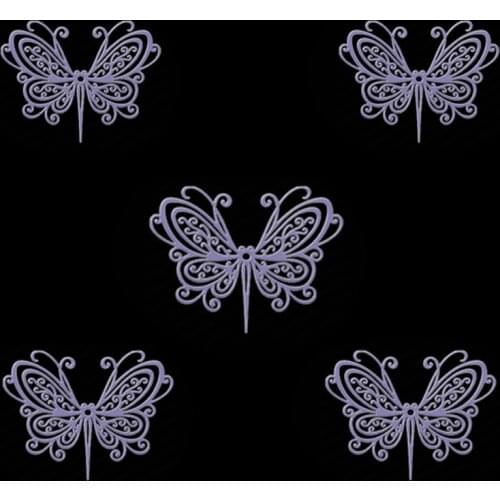 Carbon Steel DIY Cards Stencils 6*7.7CM 1Pcs Butterfly Paper Making Scrapbooking Silver Metal Cutting Dies Knife Mold