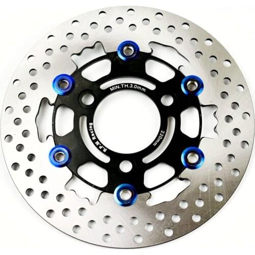 Universal 3 hole RPM aluminum alloy floating disc motorcycle brake pad 220mm disc brake with 70mm hole distance