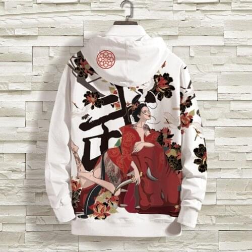 Japanese Streetwear MenS Clothing 2020 Autumn Japan Print Sweatshirt Mens Casual Black Hiphop Winter Hoodies Hooded Male FF2953