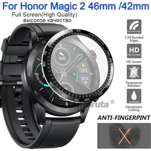 For Huawei Honor Watch Magic 2 46mm 42mm Screen Protective Film 3D Curved Smart Watch Full Protective Cover Soft Tempered Glass