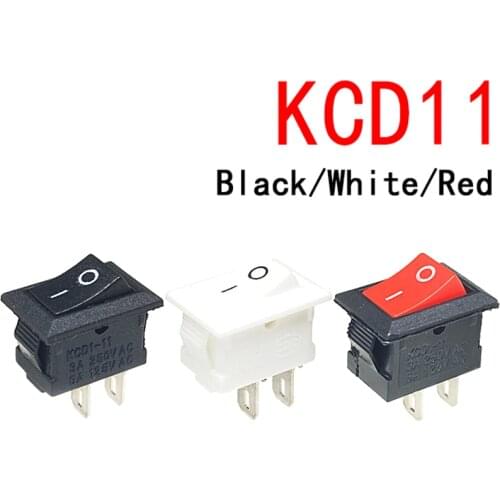 10pcs/lot 10*15mm SPST 2PIN ON/OFF G130 Boat Rocker Switch KCD11 3A/250V Car Dash Dashboard Truck RV ATV Home