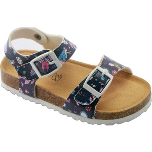 2020 New Fashion Summer Kids Sandals for Girls PU Leather Corks Casual Shoes Childrens Sandals School Shoes Soft