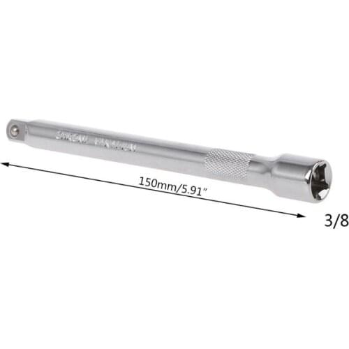 3/8" Long Short Drive Extension Bar Set Adapter Socket Ratchet Wrench Extender Connecting Rod Hand Adjustment Tools