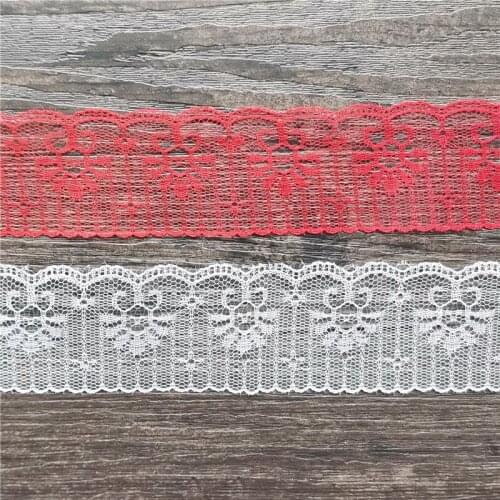 50yards Sunflower Lace hollow embroidery Ribbon non-elastic DIY Underwear Clothing Trim Accessories Toy Doll Skirt Material
